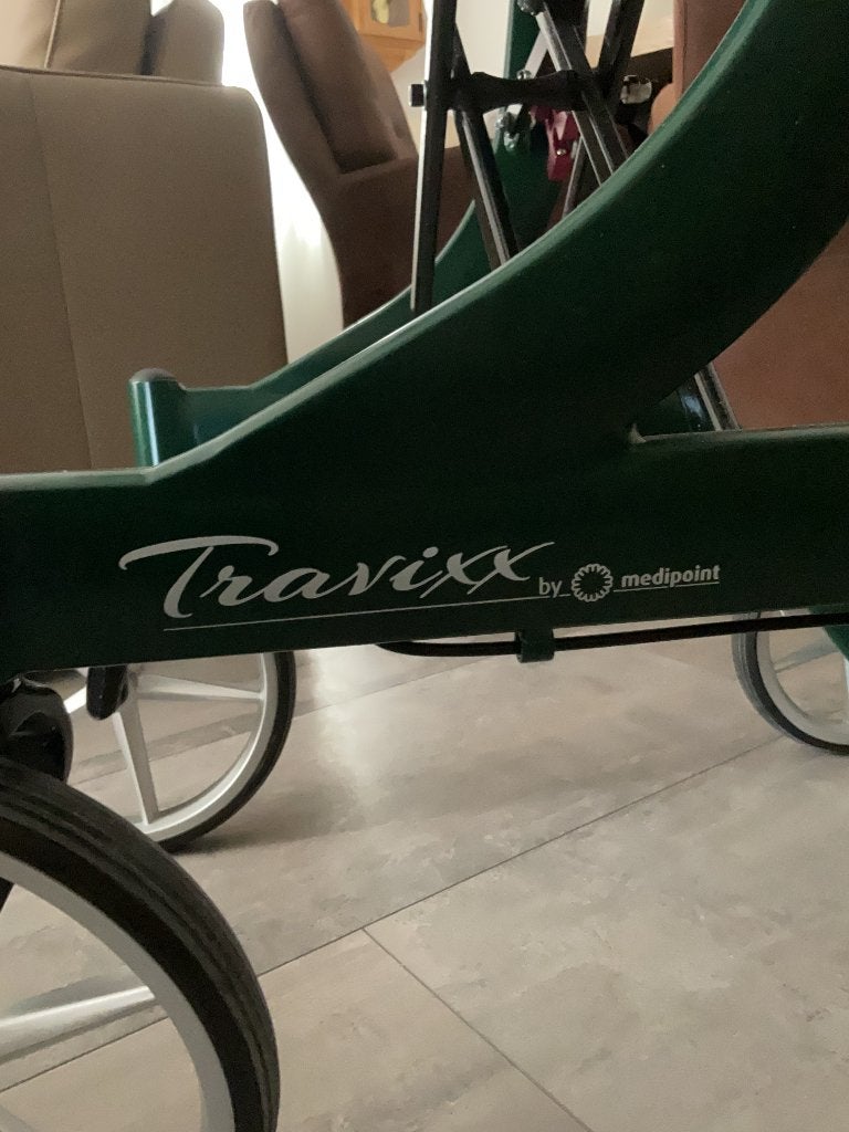 Travis de luxe medipiont  aluminium rollator, Diversen, Rollators, Ophalen, Opvouwbaar, Zo goed als nieuw