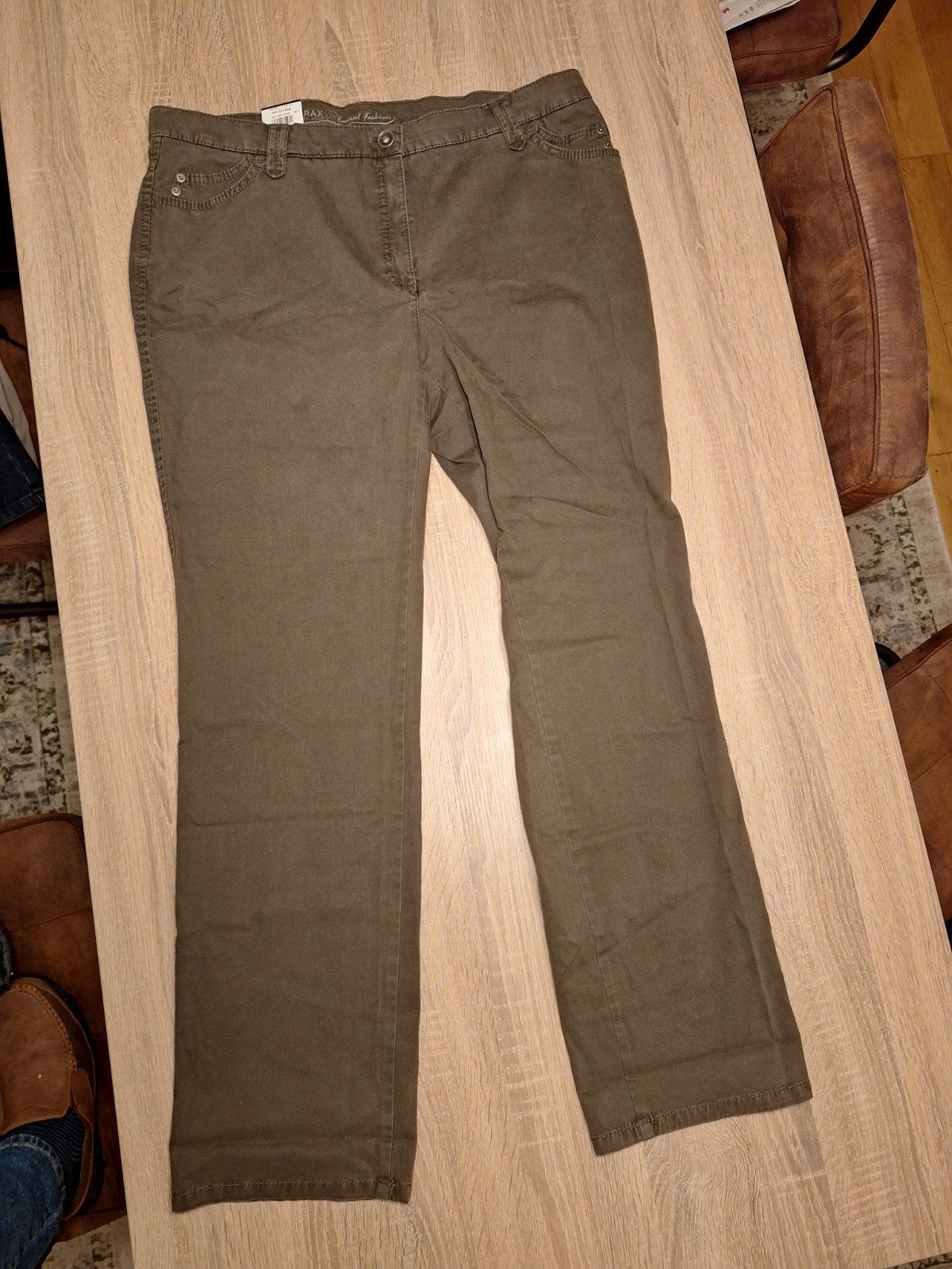 Brax Feel Good Mary Sport Slim Fit Broek Maat 46, Kleding | Dames, Bruin, Brax, Maat 46/48 (XL) of groter, Nieuw