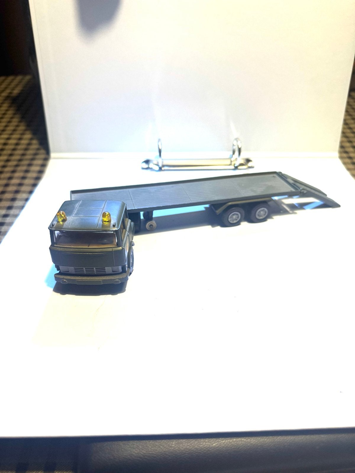 GAMA vrachtwagen met oplegger - Made in Germany, Overige merken, Gebruikt, 1:32 tot 1:50, Ophalen of Verzenden