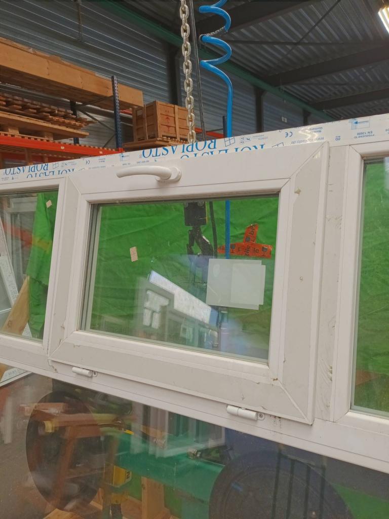 Kunststof Vvvk kozijn  b220 x h180,5 cm Wit  -2236-, Doe-het-zelf en Verbouw, Kozijnen en Schuifpuien, Niet ingevuld, Kunststof