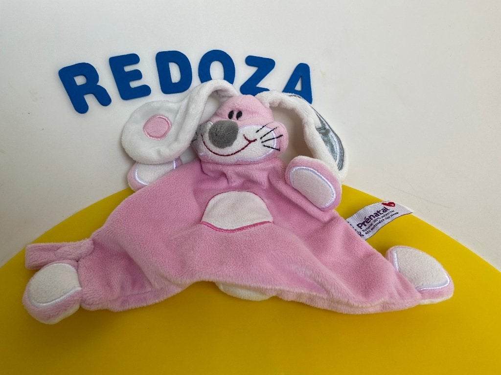 K1827 prenatal konijn konijntje roze, Ophalen of Verzenden, Konijn