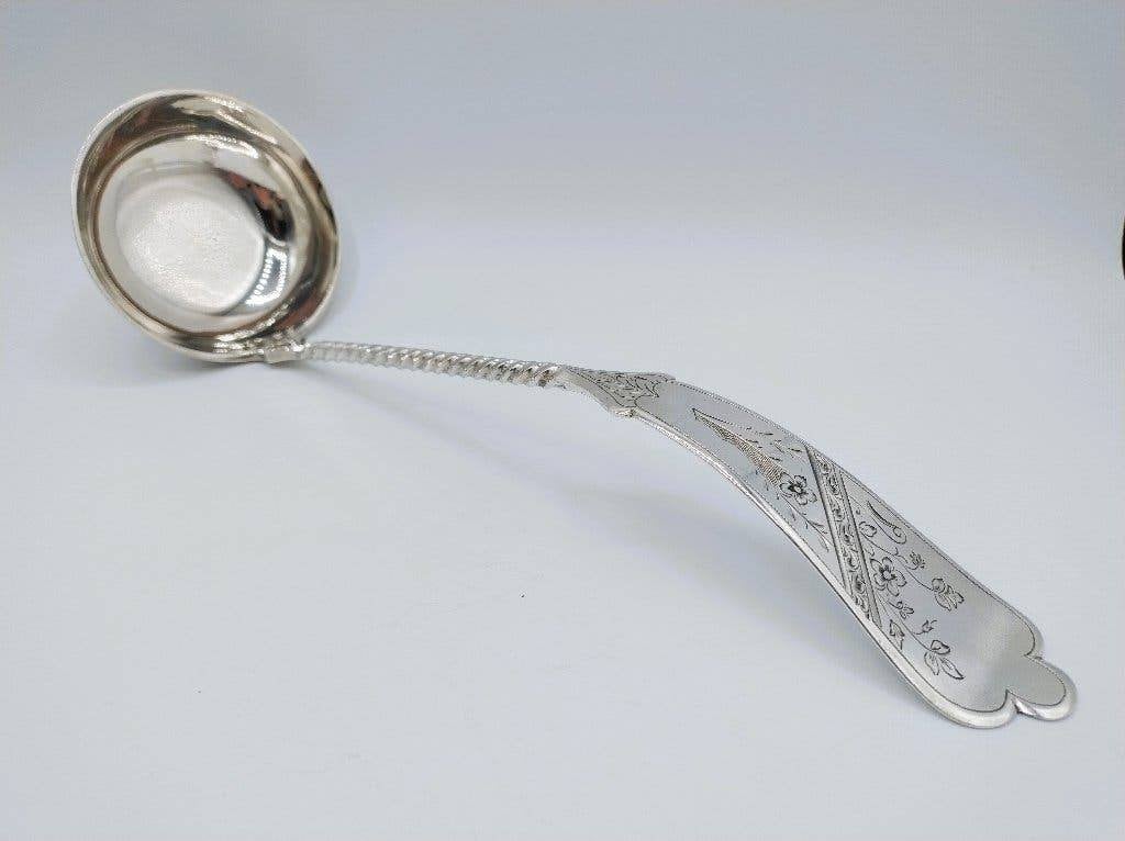 Zilveren soeplepel, J. Schijfsma Jz, Sneek, 1888, Verzenden, Zilver