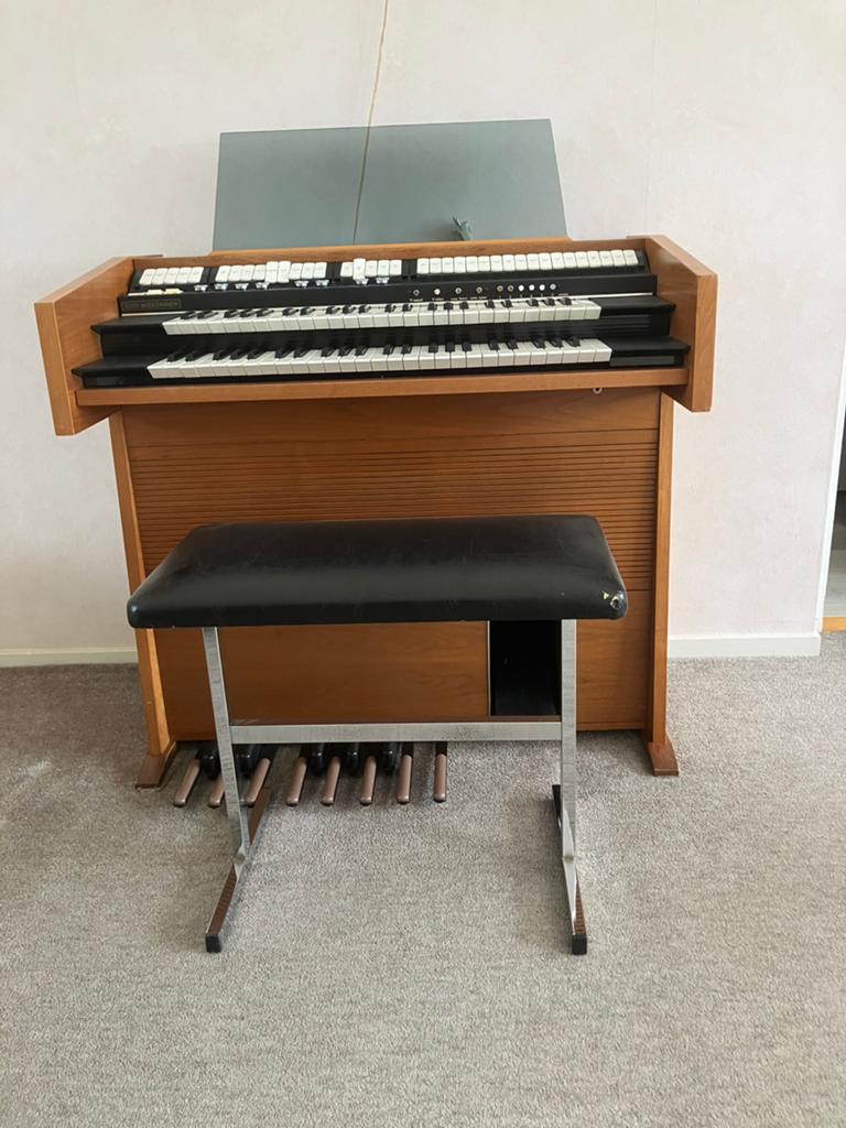 Vintage Hammondorgel met 2 klavieren en pedalen, Muziek en Instrumenten, Orgels, Ophalen, Gebruikt, 2 klavieren, Hammondorgel