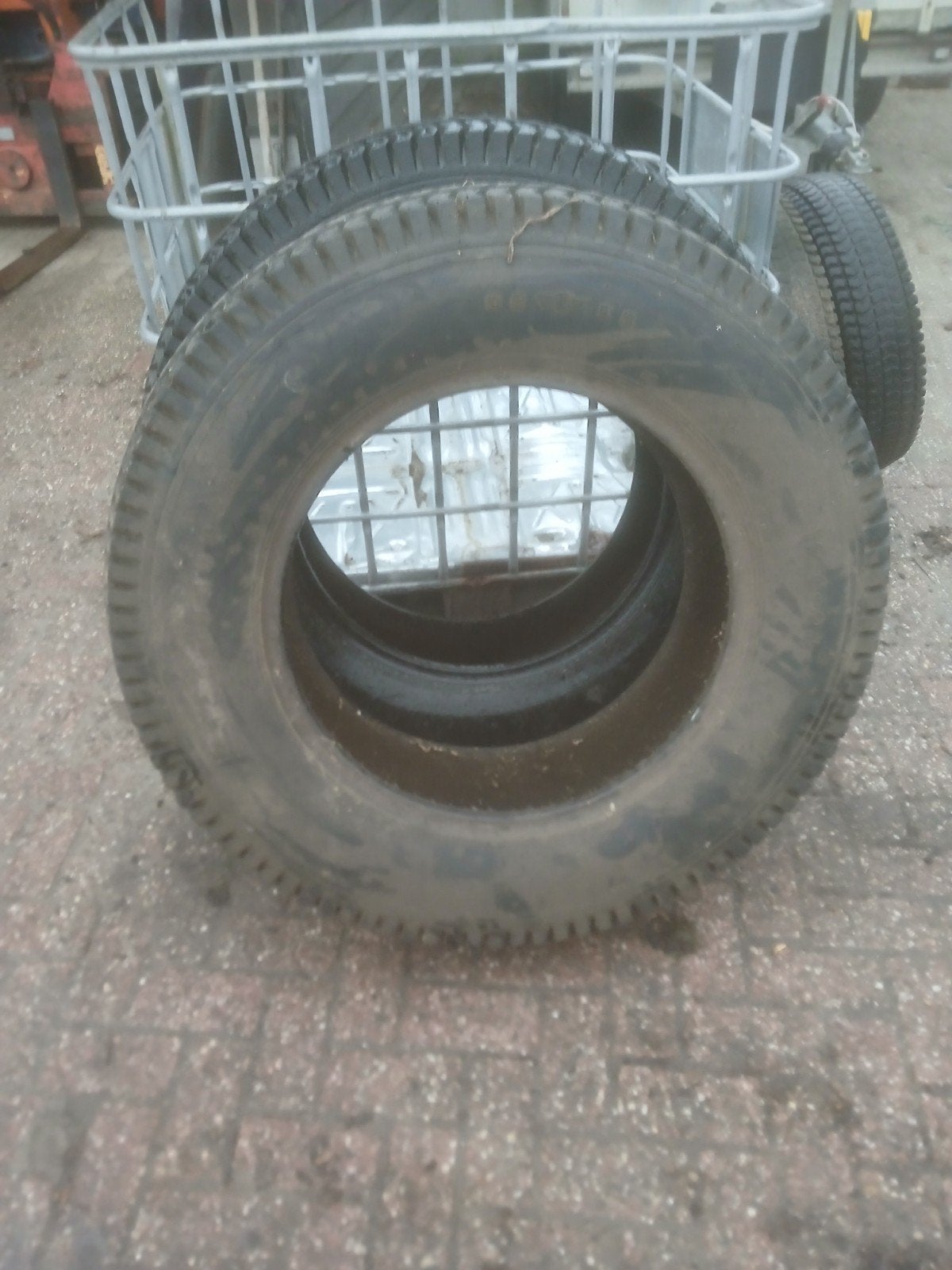 Set gazonbanden minitractor, minitrekker, Zakelijke goederen, Ophalen of Verzenden
