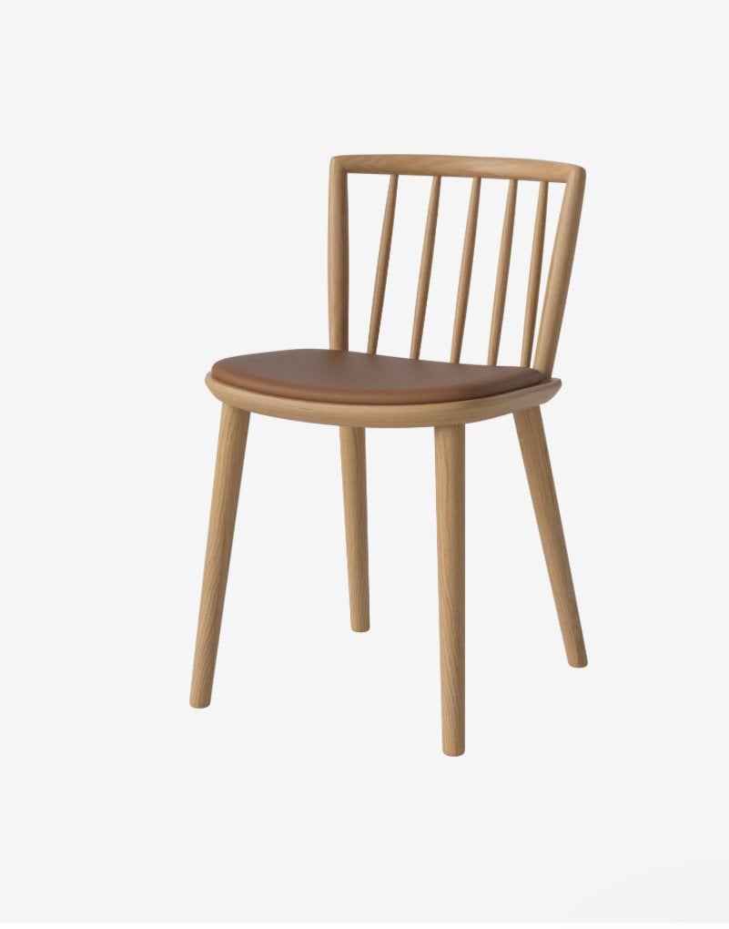 NIEUW, Bolia Eter stoel, eiken leren zitting, 2 stuks 800,-, Ophalen, Bruin, Nieuw, Leer