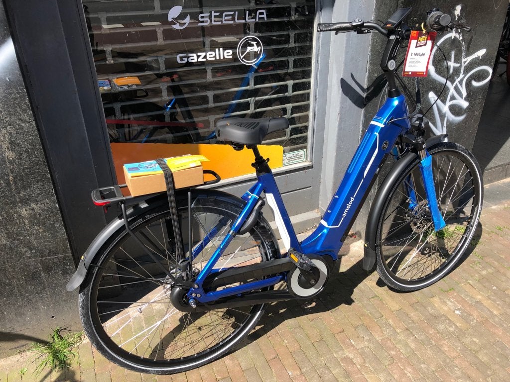 Fietshokje Houtplein: Amslod York D50 N7 E-bike Nieuw!, Niet ingevuld, Nieuw, 50 tot 53 cm, Schijfrem