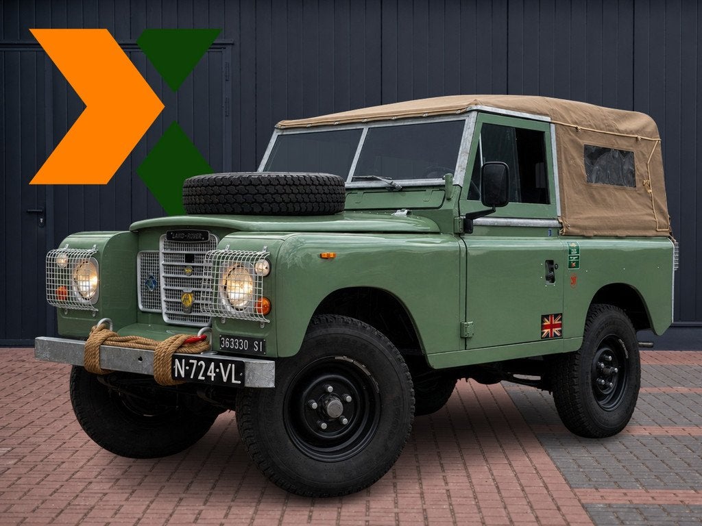 Land Rover Series III 88 44kW/60pk 2 deurs Soft Top | Comple, Auto's, 2286 cc, Stof, Land Rover, Zwart