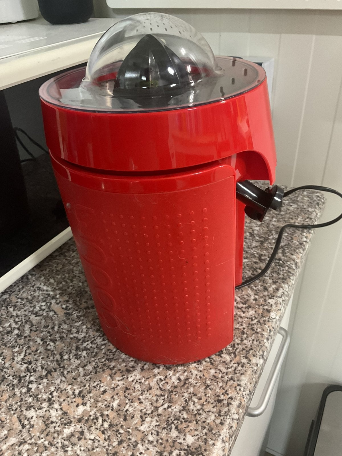 Rode Bodum Citruspers, Huis en Inrichting, Ophalen, Zo goed als nieuw