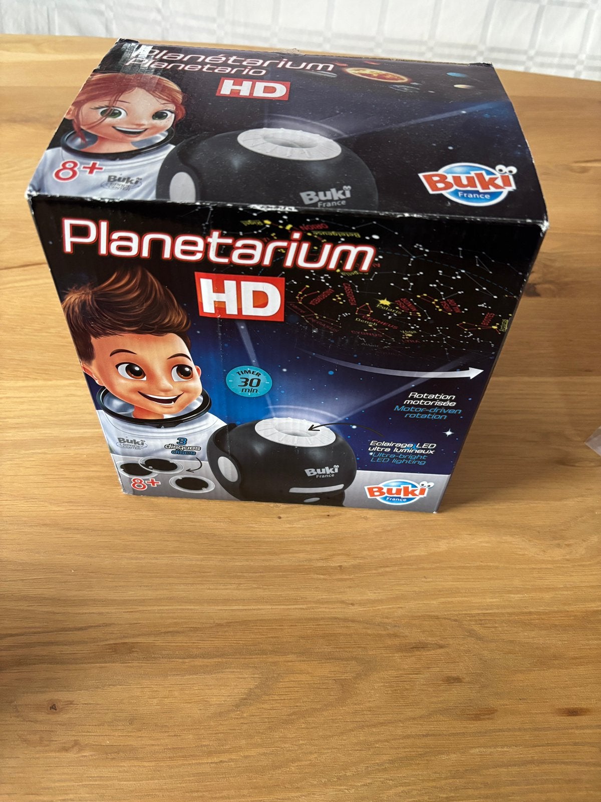 Planétarium led nachtlampje, Ophalen of Verzenden, Zo goed als nieuw, Lamp