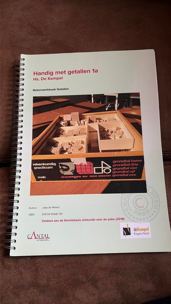 Handig met getallen 1a - Hogeschool de Kempel, Ophalen of Verzenden, Zo goed als nieuw, Jaap de Waard, Nederlands