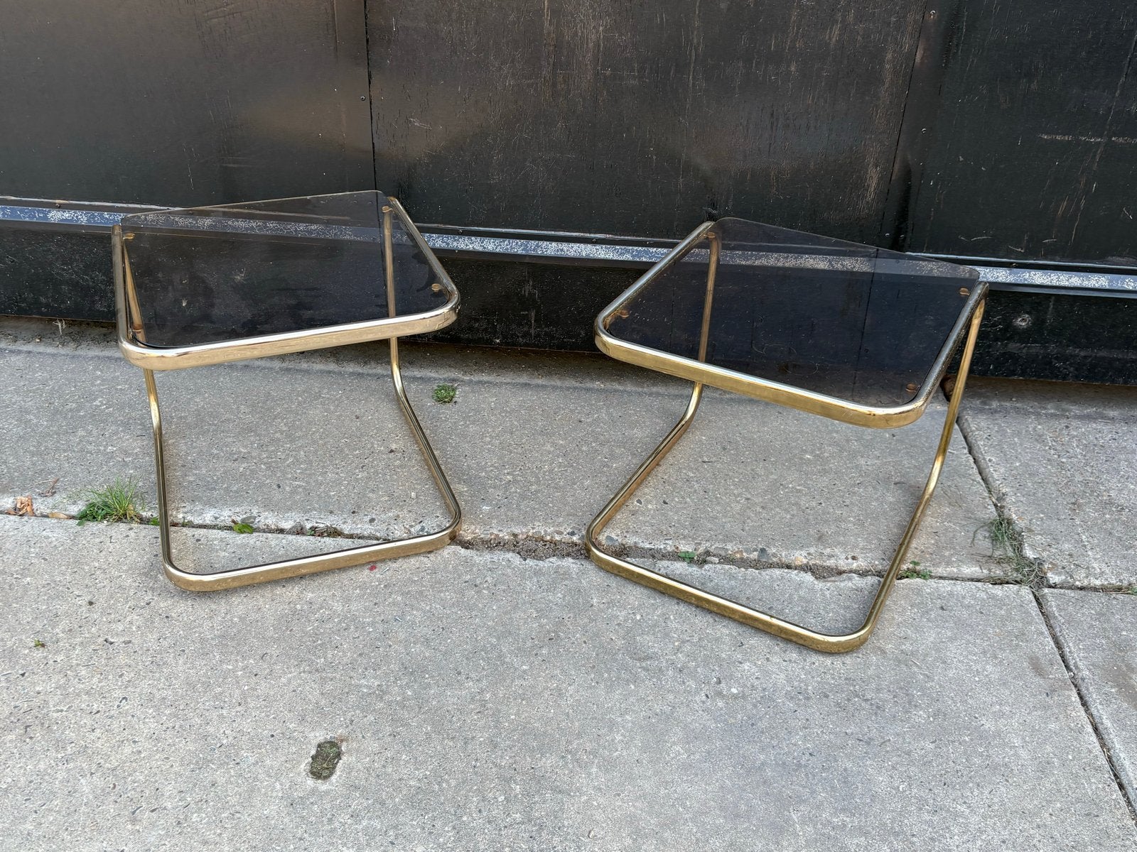 Hollywood Regency Bijzettafeltjes - Set van 2, Ophalen, Minder dan 45 cm, Minder dan 55 cm, Gebruikt