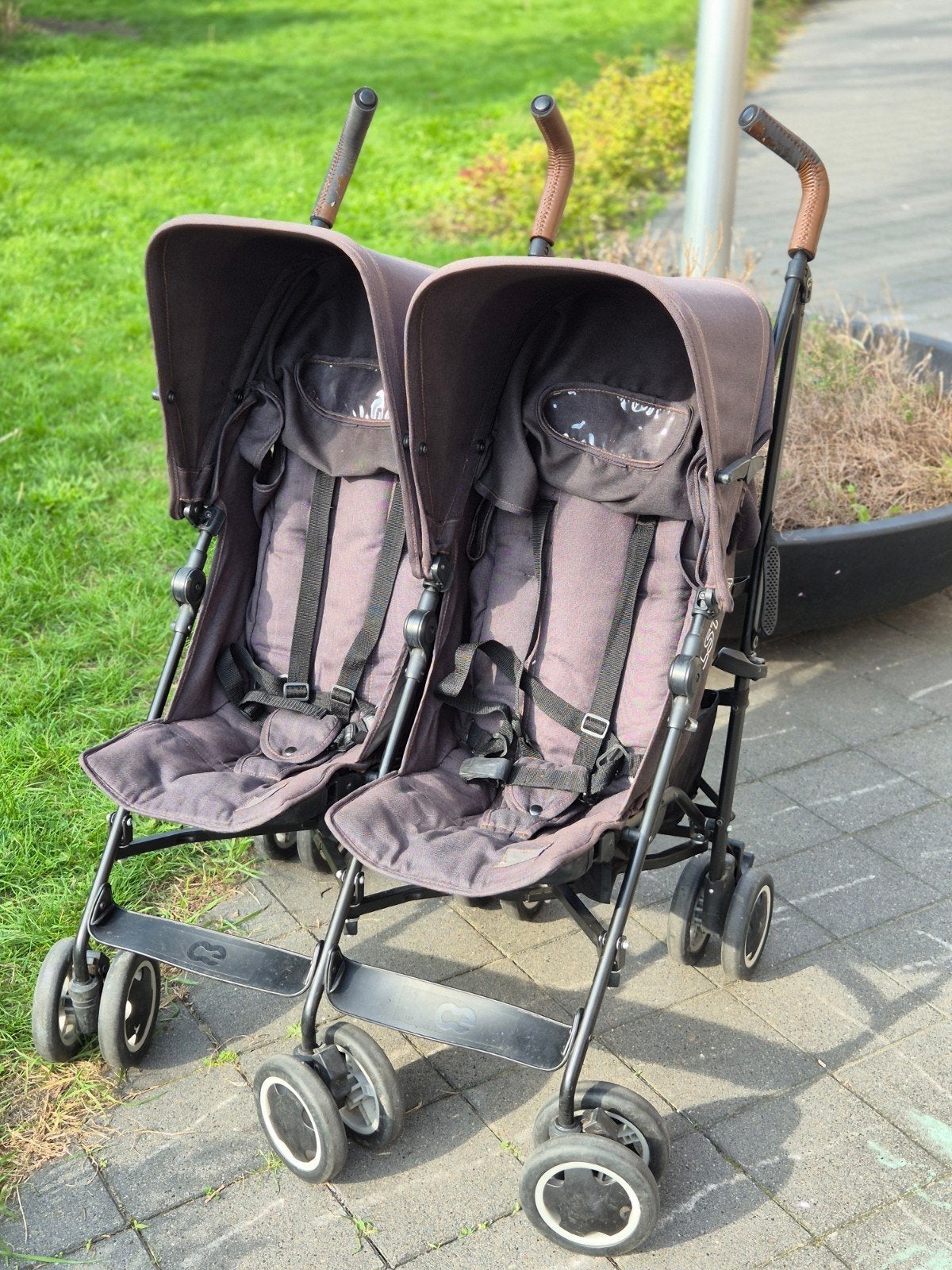 Koelstra tweelingbuggy, Kinderen en Baby's, Ophalen, Gebruikt, Kinderwagen of Buggy