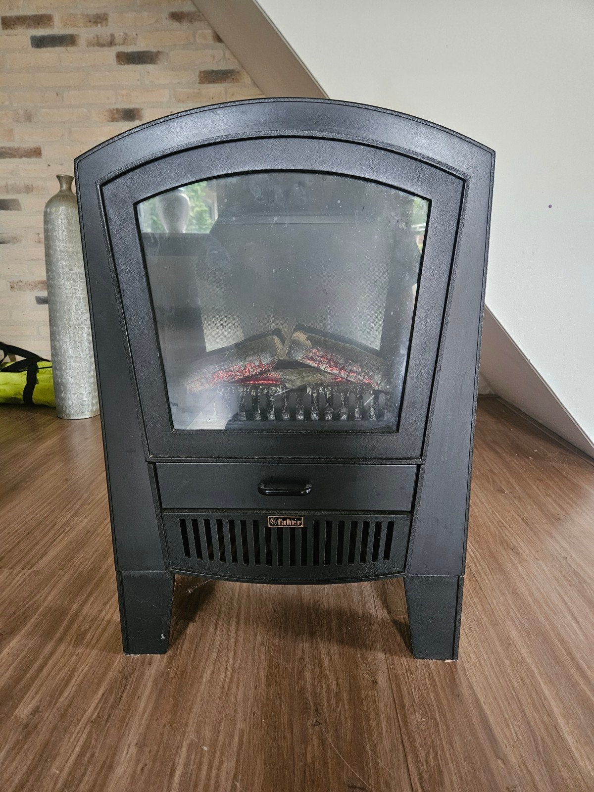 Faber Alma elektrische haard, Ophalen of Verzenden, Gebruikt, Vrijstaande haard, Elektrische haard