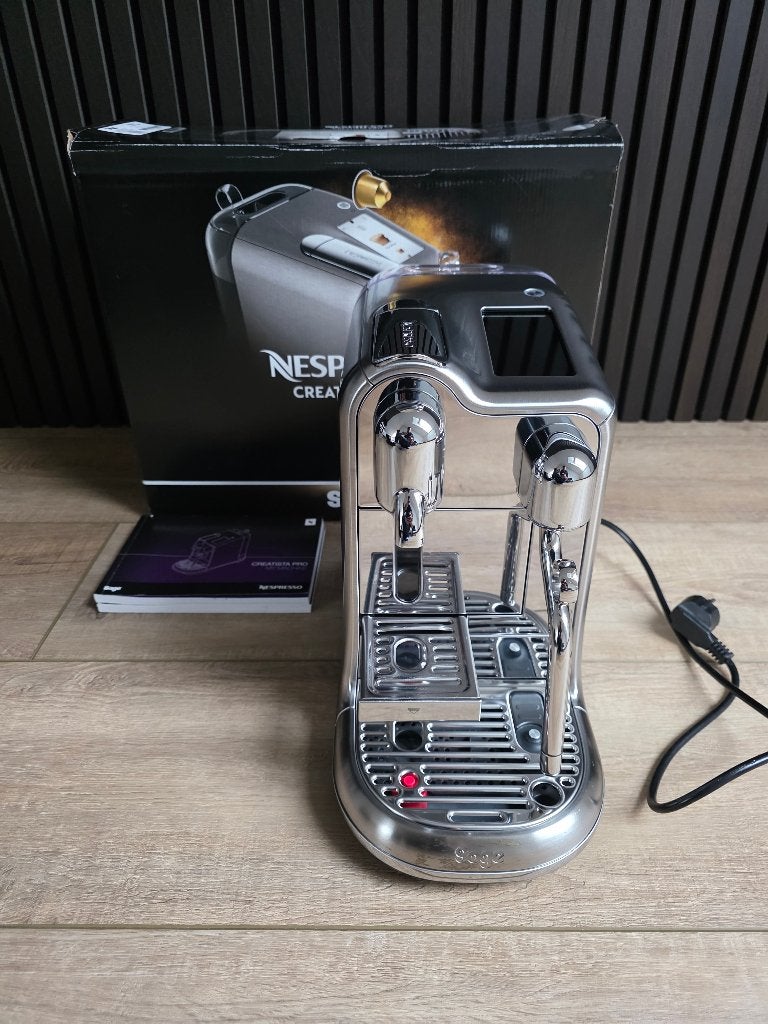 Sage the Creatista Pro Stainless Steel, Koffiepads en cups, 10 kopjes of meer, Koffiemachine, Ophalen of Verzenden
