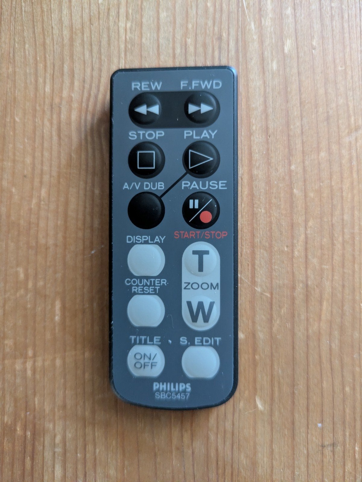 Afstandsbediening Philips SBC5457 voor videocamera, Ophalen of Verzenden, Zo goed als nieuw, Origineel, Vhs