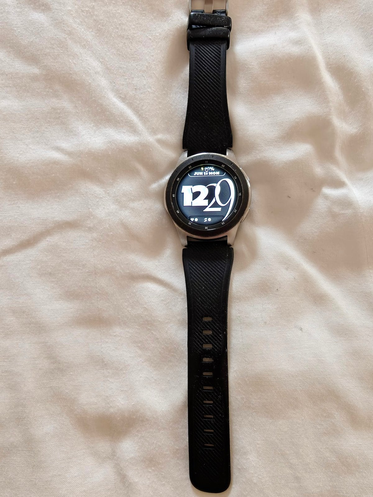 Samsung Galaxy Watch, Overige merken, Leer, Staal, Polshorloge