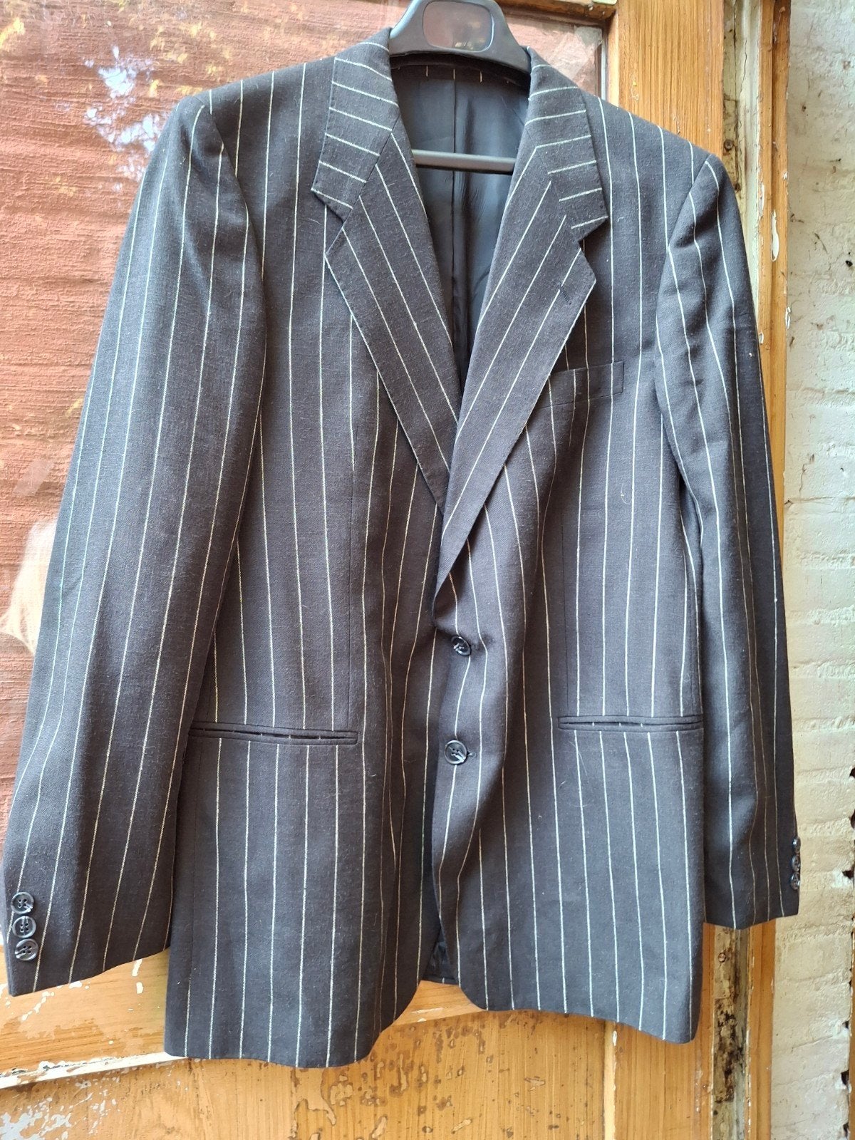 Stijlvol Zwart Gestreepte Blazer voor Heren maat small, Kleding | Heren, Onbekend, Zwart, Ophalen of Verzenden, Zo goed als nieuw