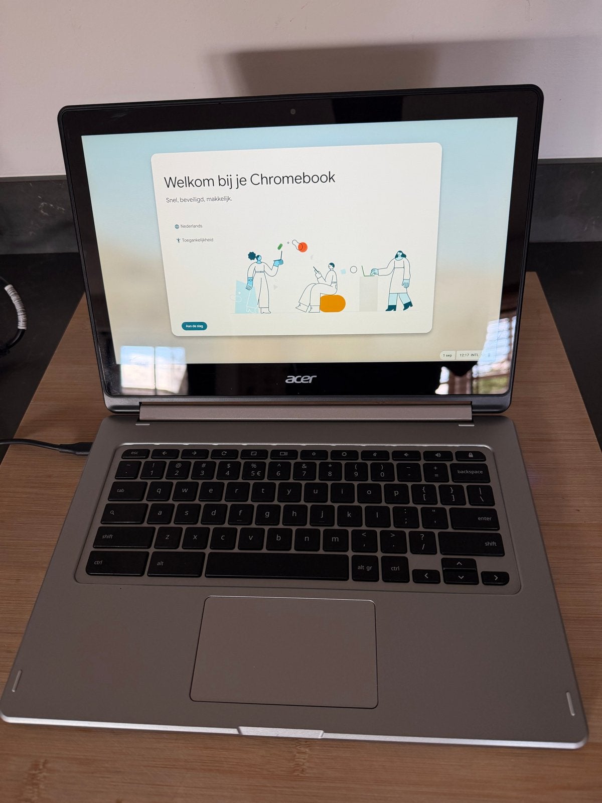 Acer Chromebook R 13 CB5-312T-K5G1 - Touchscreen Chromebook, 13 inch, Qwerty, Touchscreen, Ophalen of Verzenden