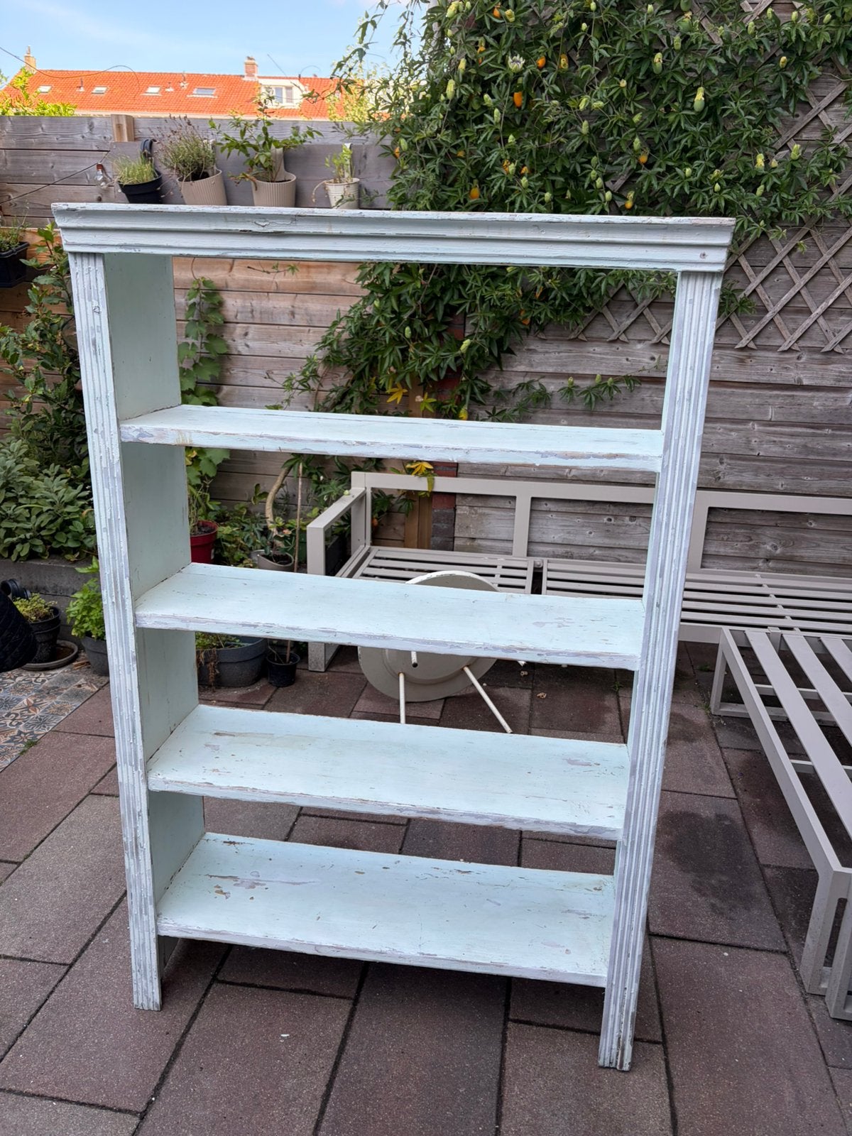 Brocante landelijke kast, Ophalen, Zo goed als nieuw, Hout, Overige typen