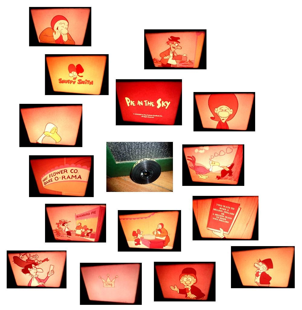 16mm film Snuffy Smith - Pie in the Sky 1963 - warmrood -, Ophalen of Verzenden, 16mm film