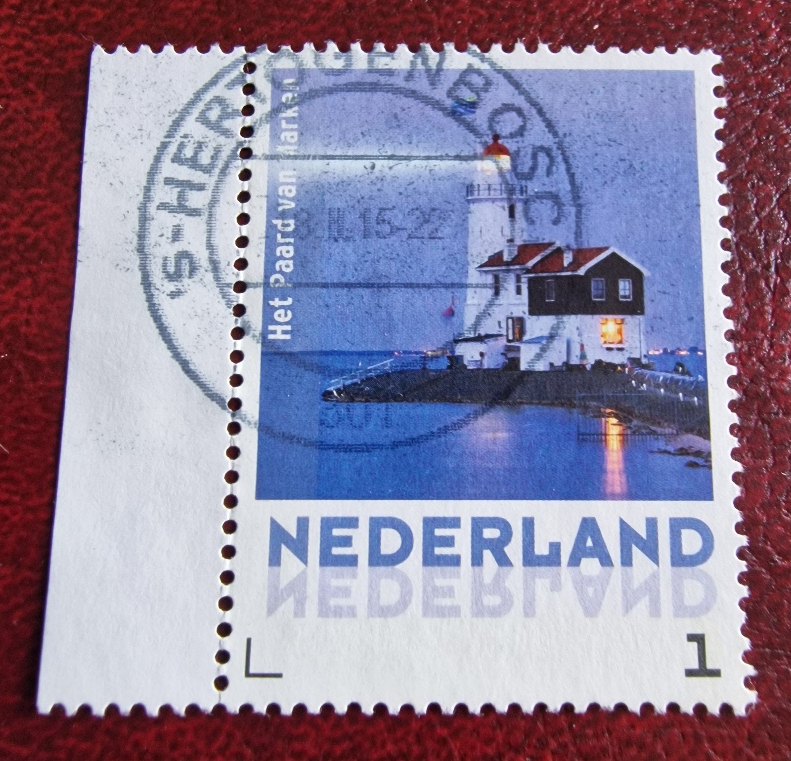 kv38 persoonlijke  postzegel 'Het Paard van Marken' gestempe, Ophalen of Verzenden, Na 1940, Gestempeld