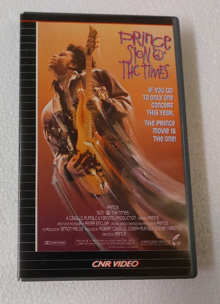 Prince VIDEO Sign Of The Times CNR Nederland origineel 1987, CNR, Gebruikt, Gebruiksvoorwerp, Verzenden