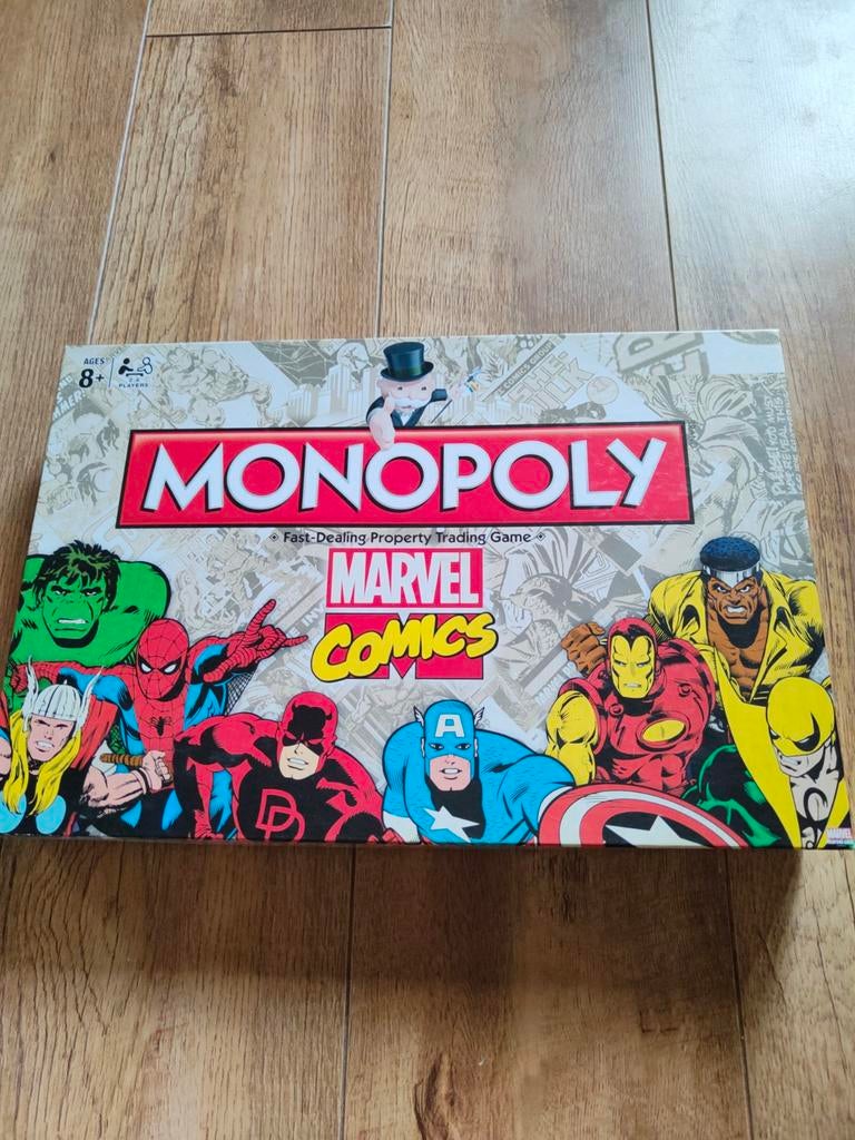 Monopoly Marvel Comics, Ophalen of Verzenden, Zo goed als nieuw