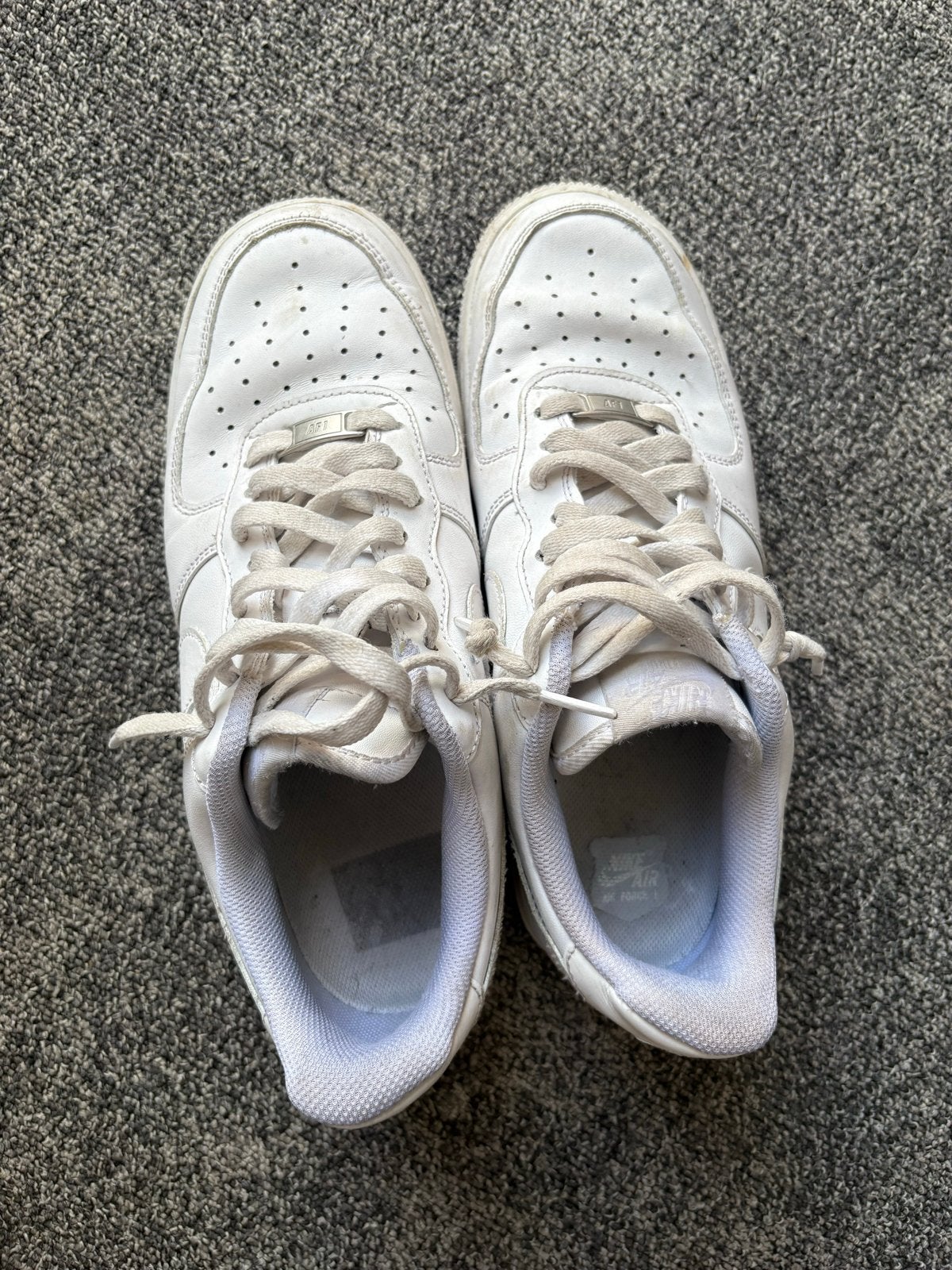 Nike Air Force 1 Low Witte Sneakers - Maat 41, Wit, Ophalen of Verzenden, Sneakers of Gympen, Gedragen