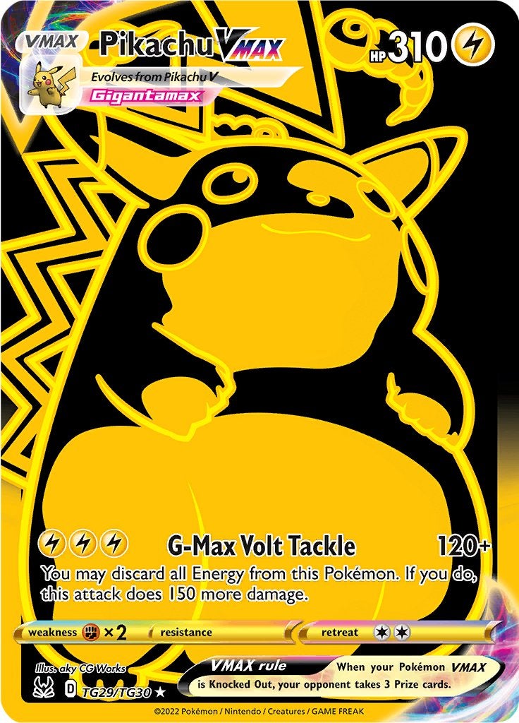 Lost Origin - Trainer Gallery » Pikachu VMAX TG29/TG30, Ophalen of Verzenden, Nieuw, Losse kaart