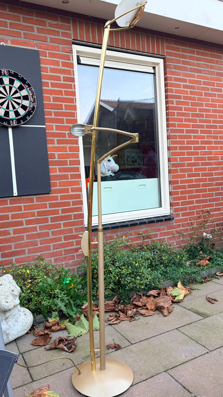 Messing halogeen leeslamp, Antiek en Kunst, Ophalen