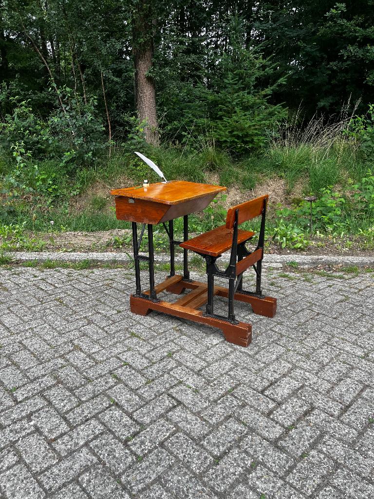 Antiek schoolbankje | Kooijman Wes | Wijchen, Ophalen, Huis en Inrichting
