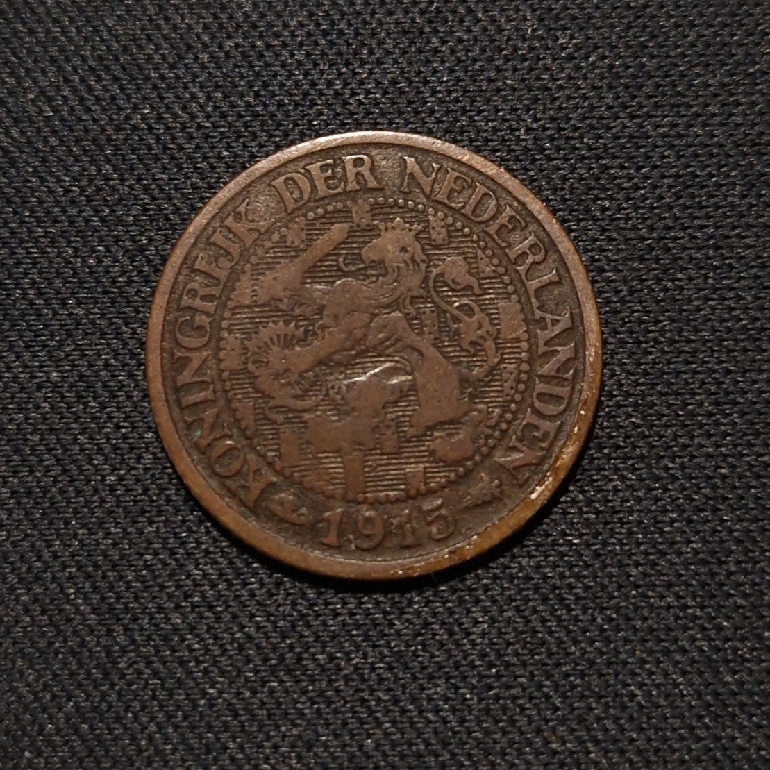 1 cent 1915, Verzenden, Koningin Wilhelmina, 1 cent, Losse munt