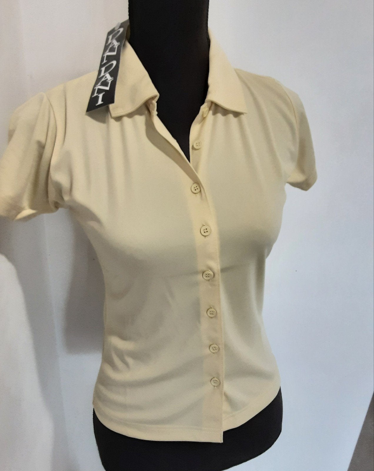 Dan Dani blouse Korte Mouw - Nieuw maat M, L en XL, Kleding | Dames, Maat 38/40 (M), Beige, Nieuw, Ophalen of Verzenden