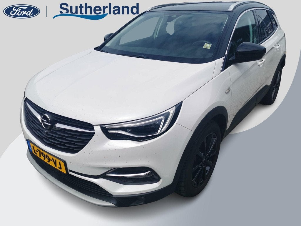 Opel Grandland X 1.2 Turbo Ultimate | Automaat! | Distributi, Auto's, Opel, Gebruikt, 1199 cc, Wit, Leder