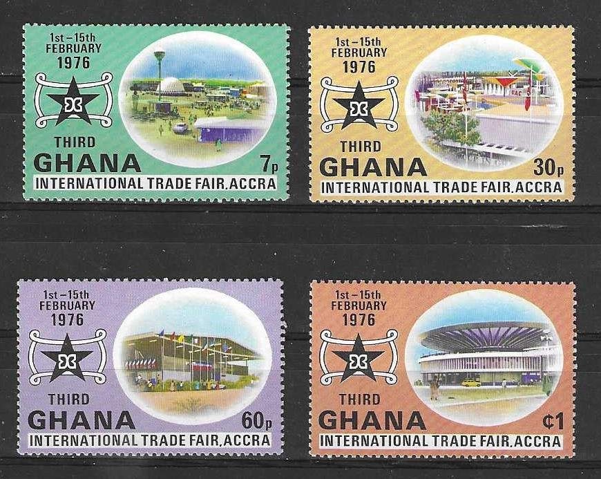 Ghana Michel 634 A-637 A ongebruikt, Ophalen of Verzenden, Overige landen