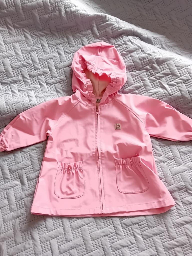 Roze regenjasje Influx maat 80, Kinderen en Baby's, Babykleding | Maat 80, Gebruikt, Meisje, Ophalen of Verzenden, Influx