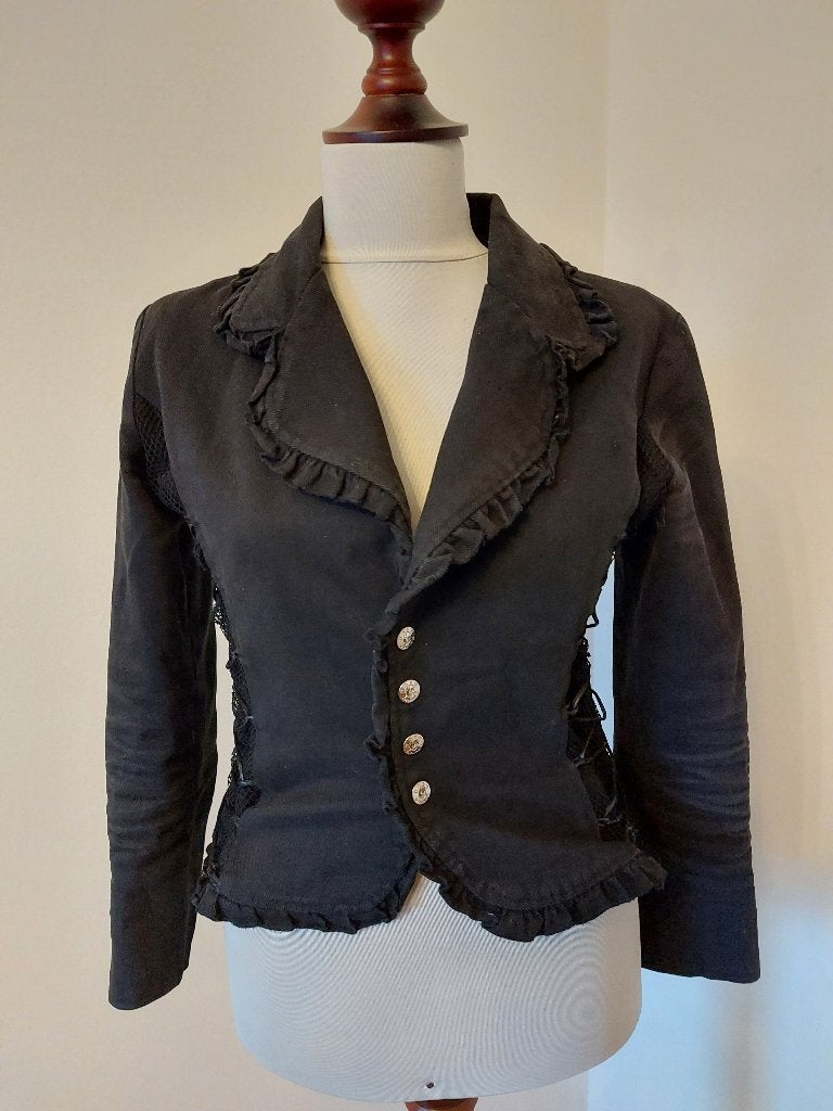 Gothic jasje maat XS, Zwart, Ophalen of Verzenden, Onbekend, Jasje