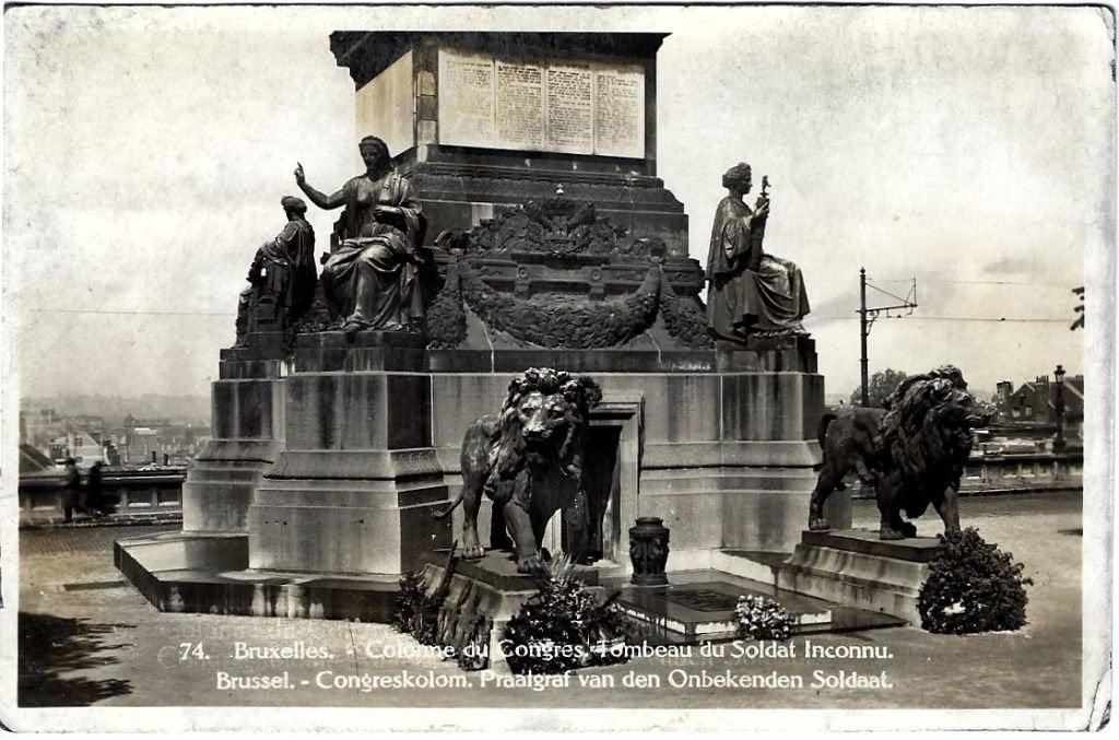 NS292 Brussel Bruxelles 1931 Praalgraf onbekende soldaat, Verzamelen, Verzenden, 1920 tot 1940, Gelopen, Brussel (Gewest)