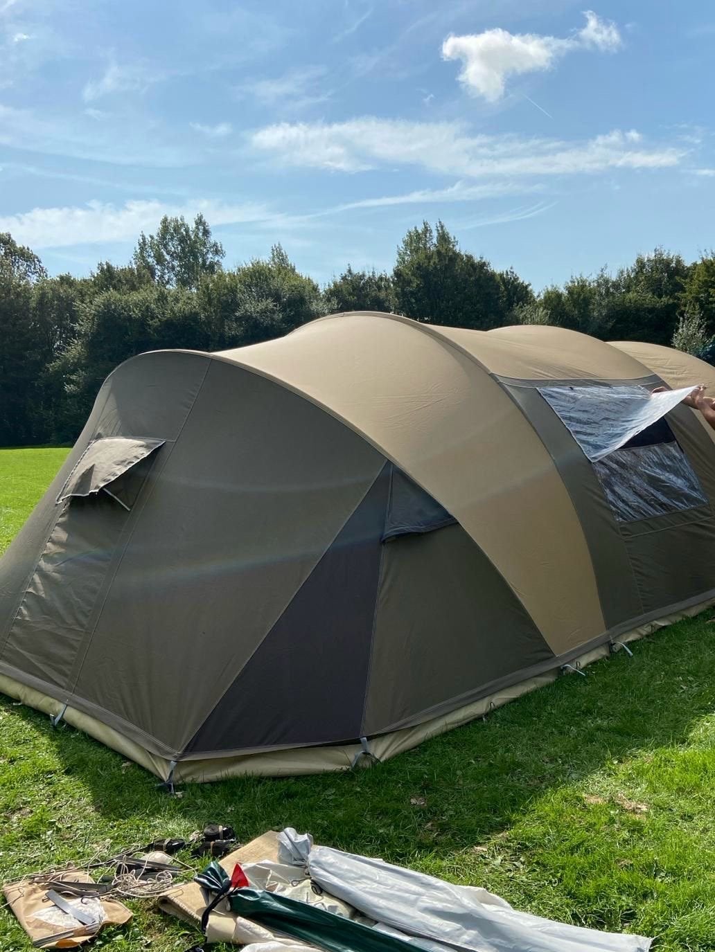 Cabanon Biscaya 440 All Season vario tunneltent beige, Ophalen of Verzenden, Zo goed als nieuw, Tot en met 5