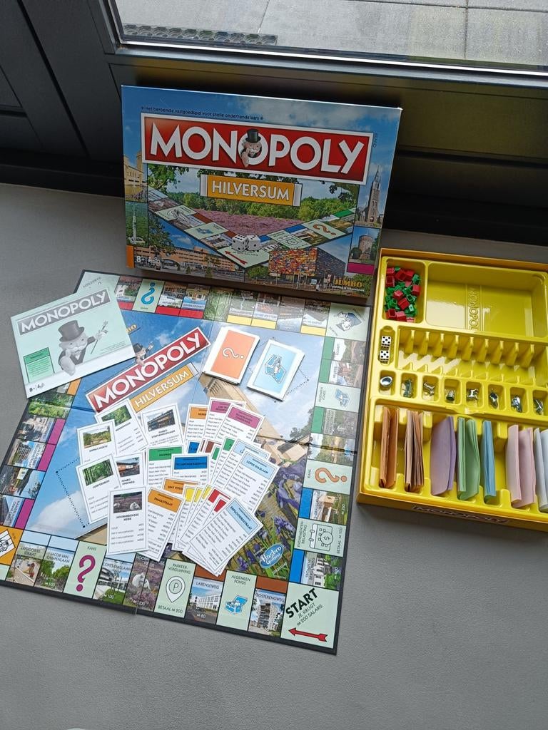 Monopoly Hilversum, bordspel, Vijf spelers of meer, Ophalen of Verzenden, Zo goed als nieuw