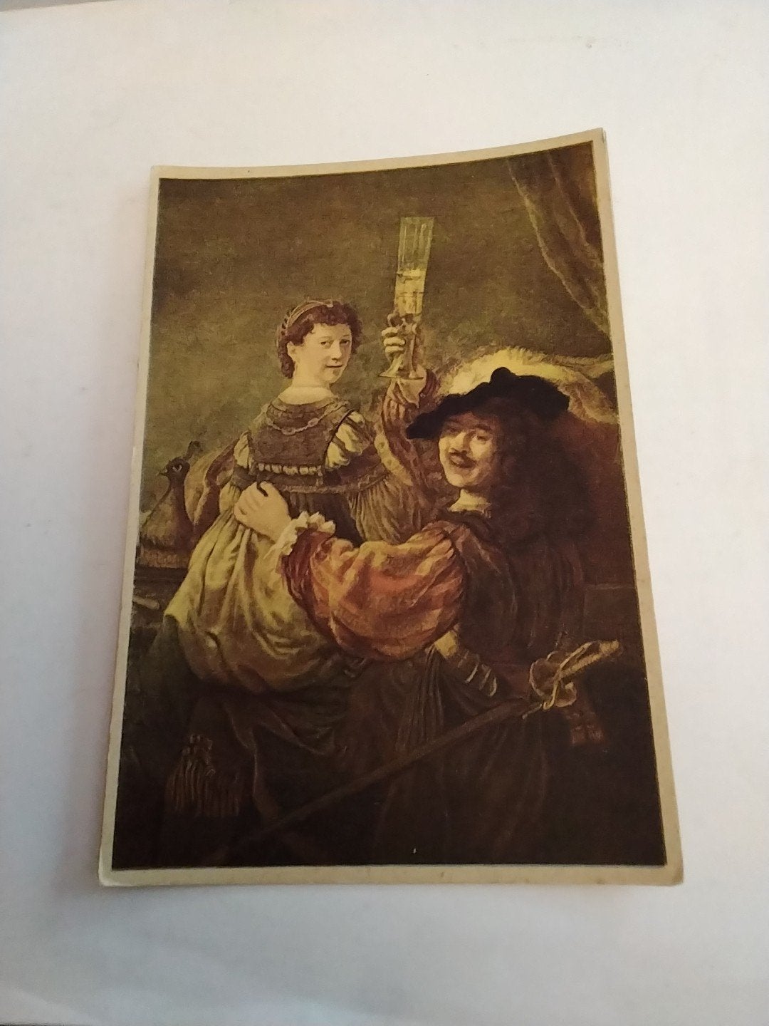 Oude ansichtkaart Rembrandt met Saskia (N.V. Gestel), Ophalen of Verzenden, 1920 tot 1940, Ongelopen