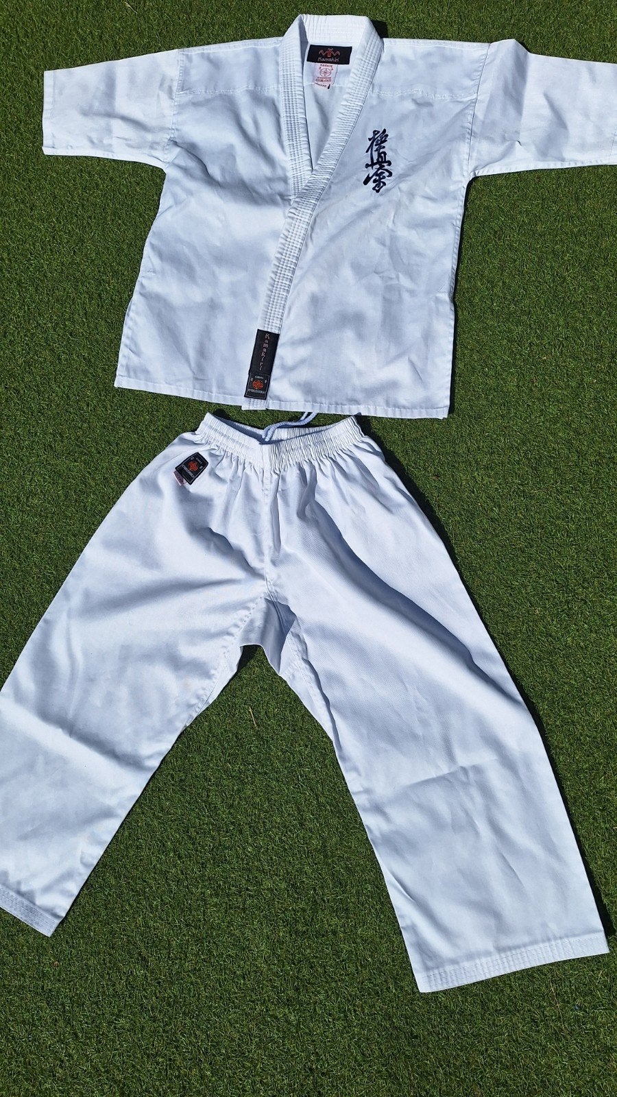 Kyokushin karatepak Kamakiri maat 140 zgan, Maat XS of kleiner, Vechtsportpak, Ophalen of Verzenden, Zo goed als nieuw