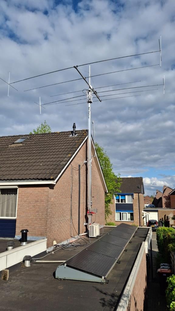 Kokermast aluminium, Telecommunicatie, Antennes en Masten, Ophalen, Mast
