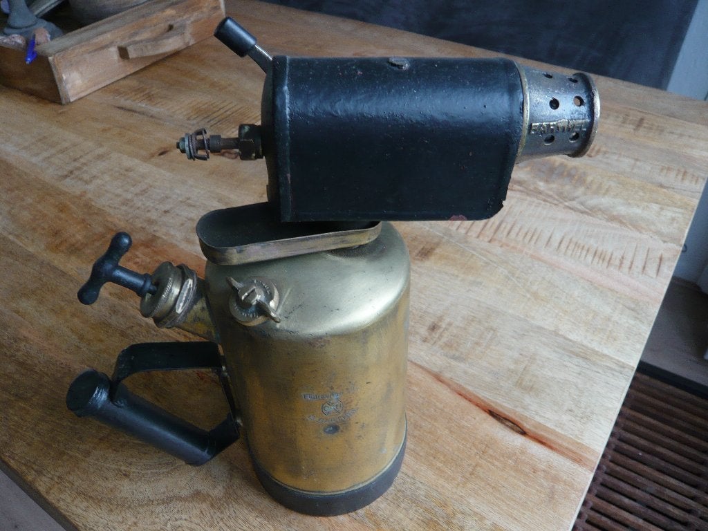 antieke grote Barthel gasbrander rond 1900, Antiek en Kunst, Ophalen of Verzenden