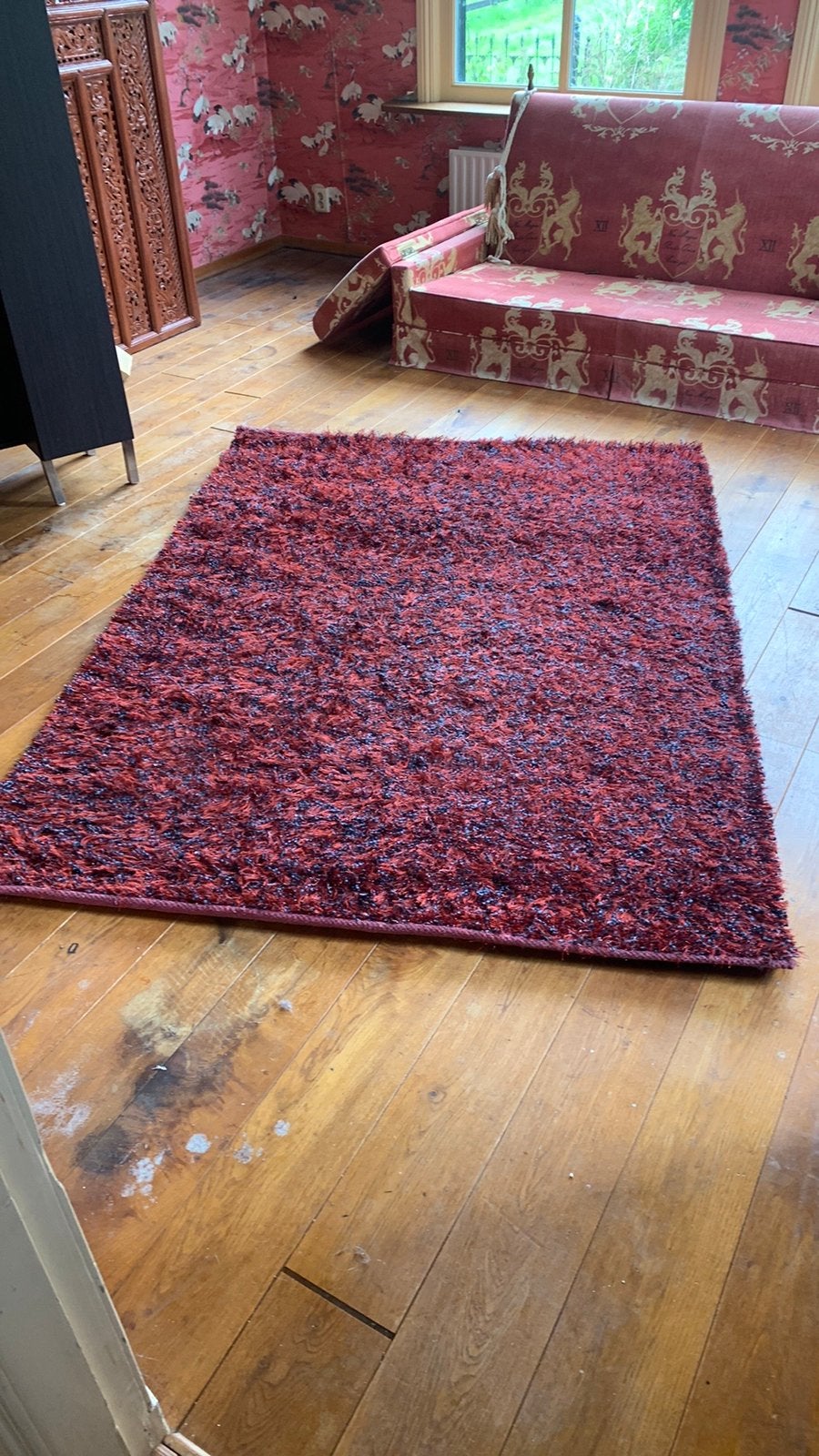 Brinker Carpets Hawaii Shag Vloerkleed Rood 160x230 cm, Gebruikt, 150 tot 200 cm, 200 cm of meer, Ophalen of Verzenden