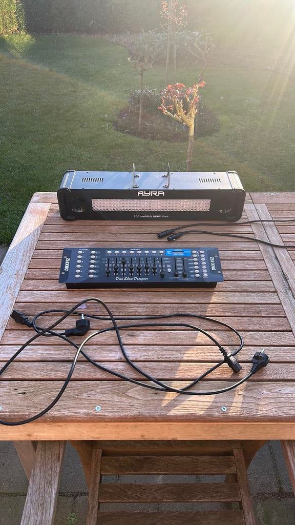 Ayra TDC Hybrid Beam MKII + DMX paneel set, Ophalen, Zo goed als nieuw, Licht, Geluidgestuurd