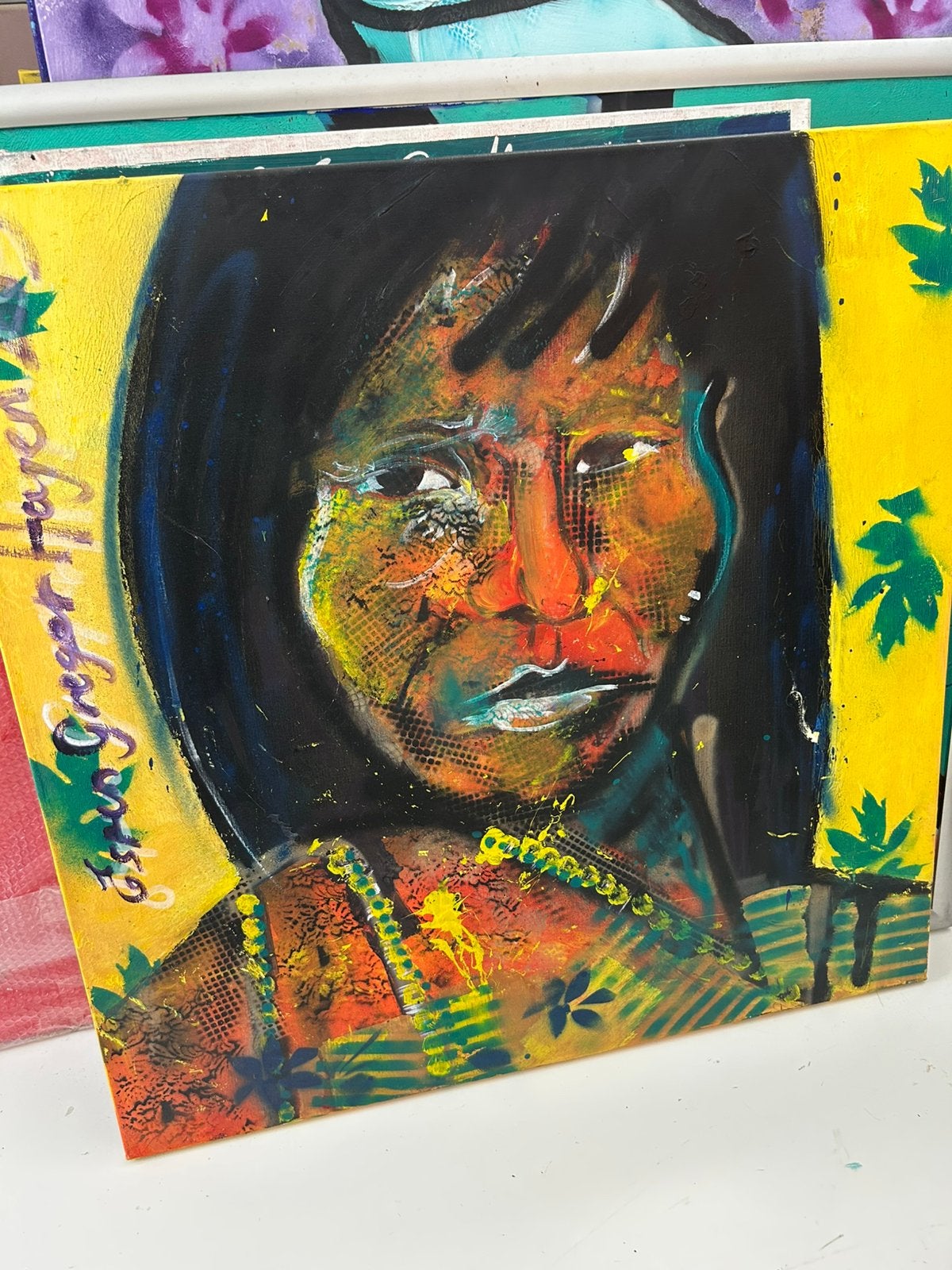 Origineel schilderij van Espen Greger Hagen – 100 x 100 cm, Ophalen