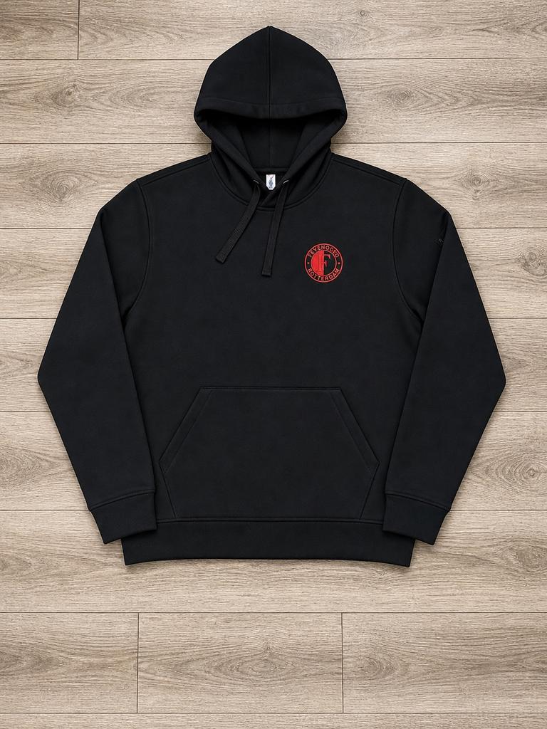 Feyenoord Trainingspak Zwart - Hoodie & Joggingbroek, Maat 48/50 (M), Zwart, Nieuw, Ophalen of Verzenden