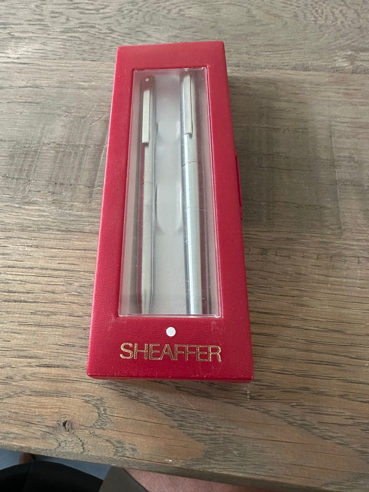 Sheaffer Pennenset white dot-Balpen en Vulpotlood in Doosje, Verzamelen, Nieuw, Met doosje, Ophalen of Verzenden, Pennenset