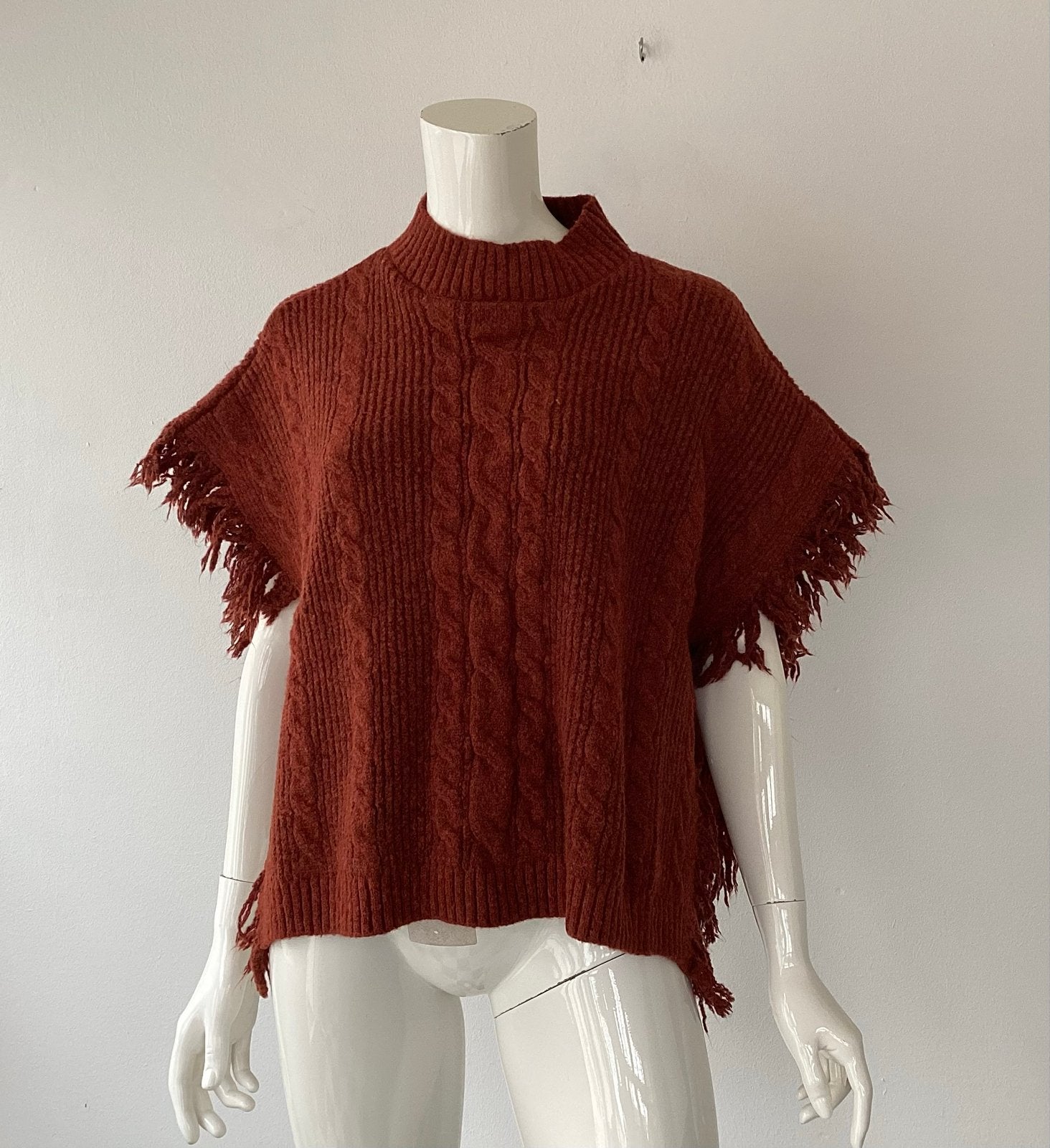 Steve Madden Poncho - Nieuw met label, Kleding | Dames, Ophalen of Verzenden, Nieuw, Bruin